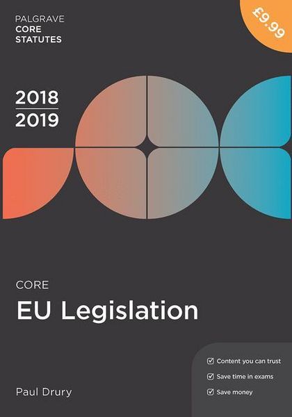 Produktbild: Core EU Legislation 2018-19