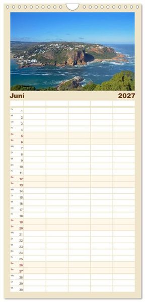 Produktbild: Familienplaner 2027 - Natur und Landschaft. S&uuml;dliches Afrika 2027 mit 5 Spalten (Wandkalender, 21 x 45 cm) CALVENDO