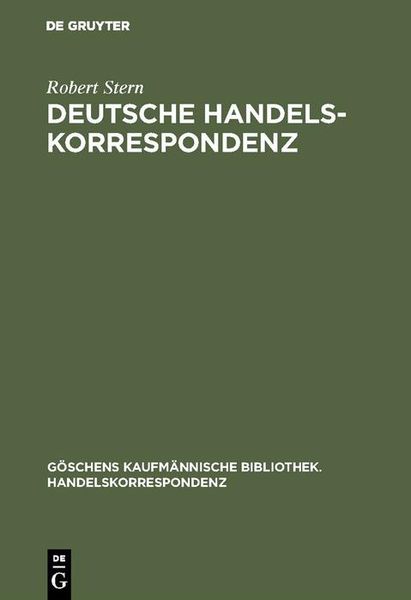 Produktbild: Deutsche Handelskorrespondenz