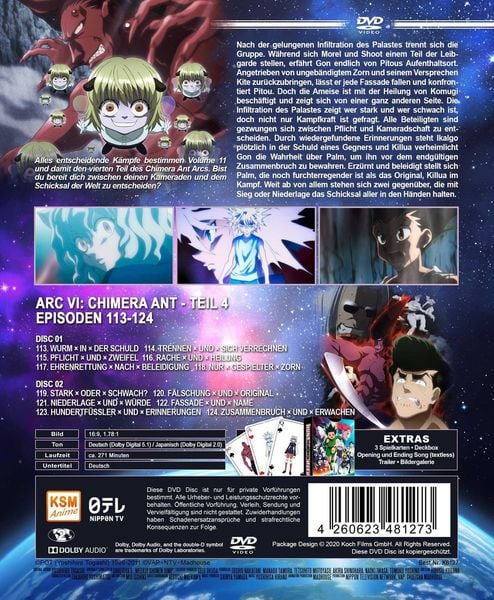 HUNTERxHUNTER - Volume 11 (Episode 113-124) [2 DVDs] als DVD kaufen