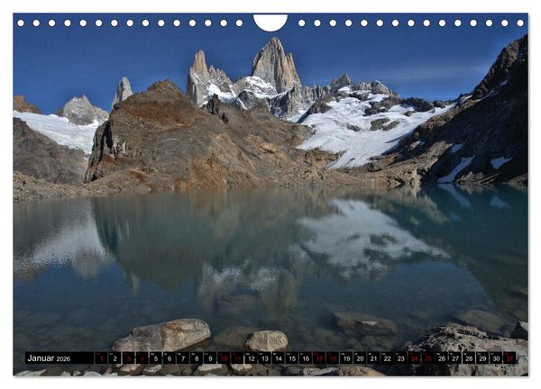 Produktbild: Patagonien mit Feuerland (Wandkalender 2026 DIN A4 quer), CALVENDO Monatskalender