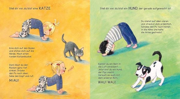 Produktbild: Turnen wie die Tiere - Das gro&szlig;e Yoga Buch f&uuml;r kleine Kinder