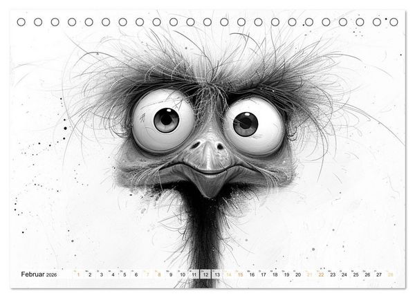 Produktbild: Tierisches Tohuwabohu (Tischkalender 2026 DIN A5 quer), CALVENDO Monatskalender