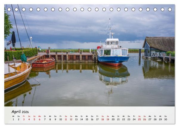 Produktbild: Fischland-Dar&szlig;-Zingst - Zwischen Bodden und Ostsee (Tischkalender 2026 DIN A5 quer), CALVENDO Monatskalender