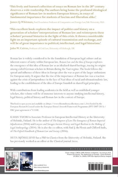 Produktbild: Roman Law and the Idea of Europe
