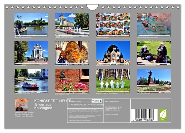 Produktbild: K&Ouml;NIGSBERG HEUTE - Bilder aus Kaliningrad (Wandkalender 2026 DIN A4 quer), CALVENDO Monatskalender