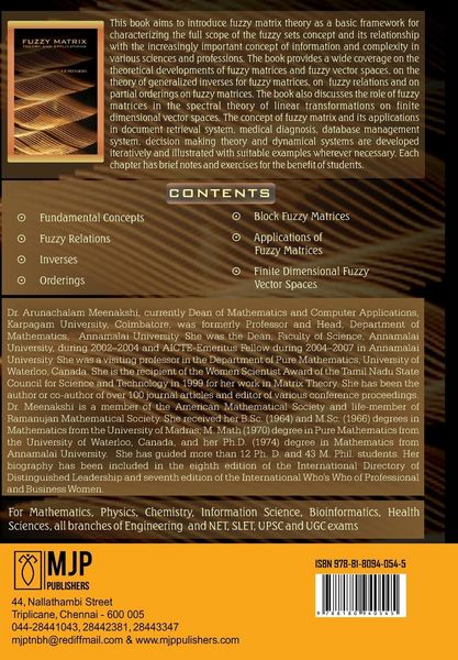 Produktbild: Fuzzy Matrix Theory and Applications