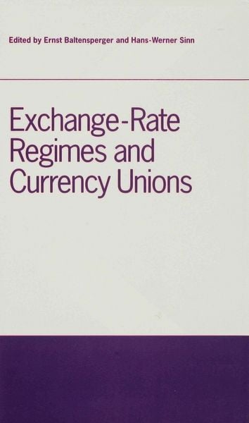 Produktbild: Exchange-Rate Regimes and Currency Unions