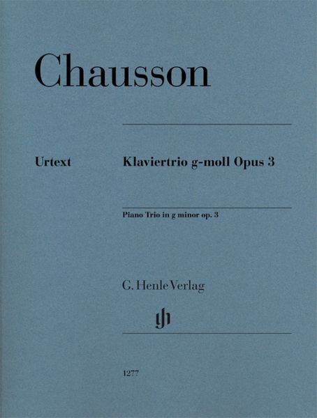Produktbild: Ernest Chausson - Klaviertrio g-moll op. 3