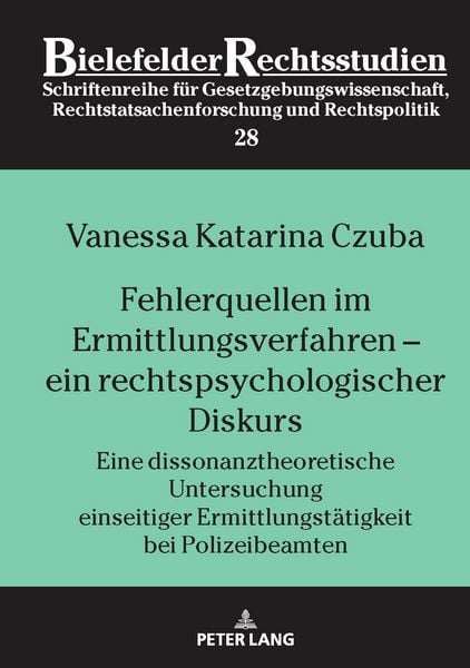 Produktbild: Fehlerquellen im Ermittlungsverfahren &ndash; ein rechtspsychologischer Diskurs
