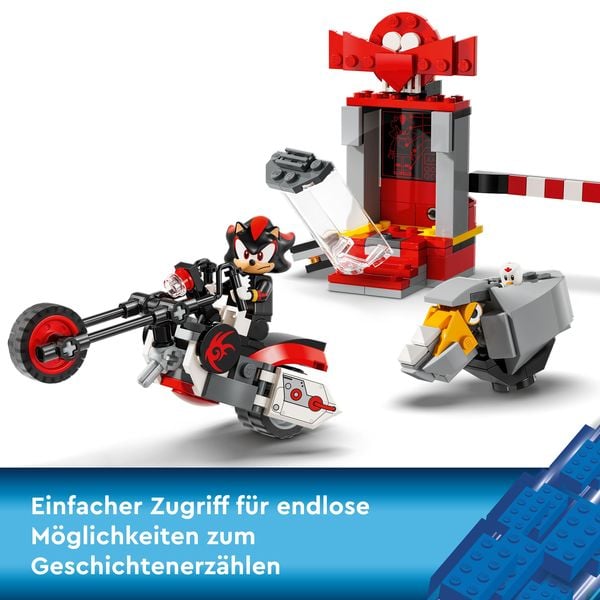 Produktbild: LEGO Sonic the Hedgehog 76995 Shadow the Hedgehog Flucht mit Motorrad-Spielzeug