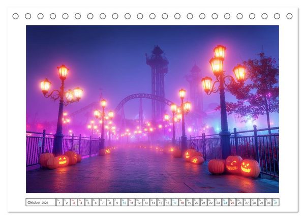 Produktbild: Farbst&uuml;rme der Nacht (Tischkalender 2026 DIN A5 quer), CALVENDO Monatskalender