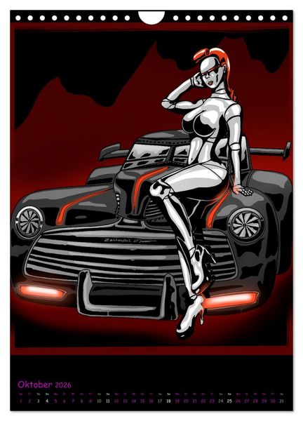 Produktbild: CYBER PINUPS (Wandkalender 2026 DIN A4 hoch), CALVENDO Monatskalender