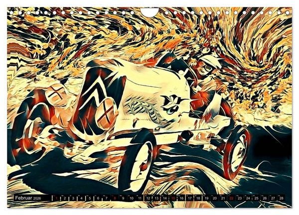 Produktbild: Automobil Voiture Car (Wandkalender 2026 DIN A4 quer), CALVENDO Monatskalender