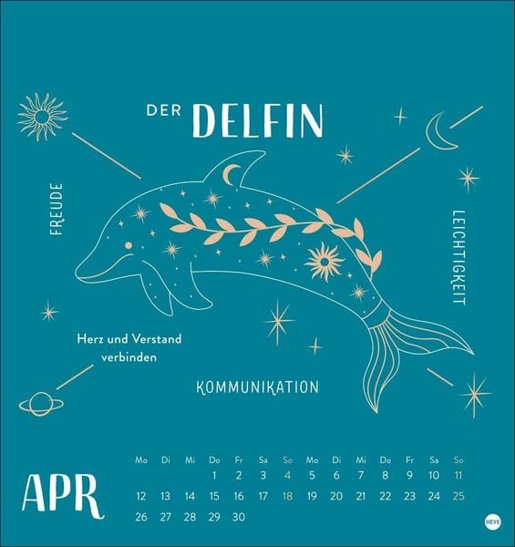 Produktbild: Krafttiere Postkartenkalender 2027