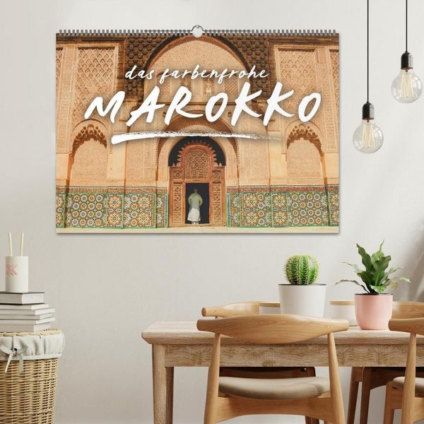 Produktbild: Das farbenfrohe Marokko (Wandkalender 2027 DIN A2 quer), CALVENDO Monatskalender
