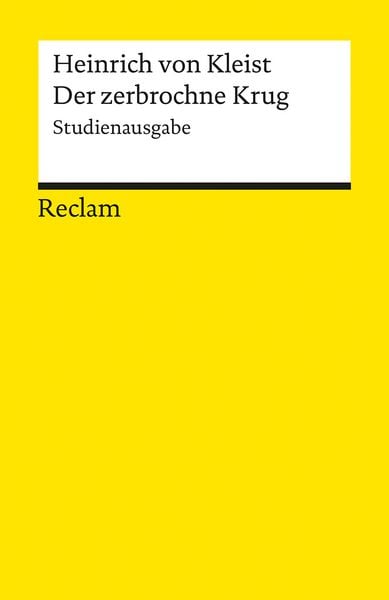 Produktbild: Der zerbrochne Krug. Studienausgabe