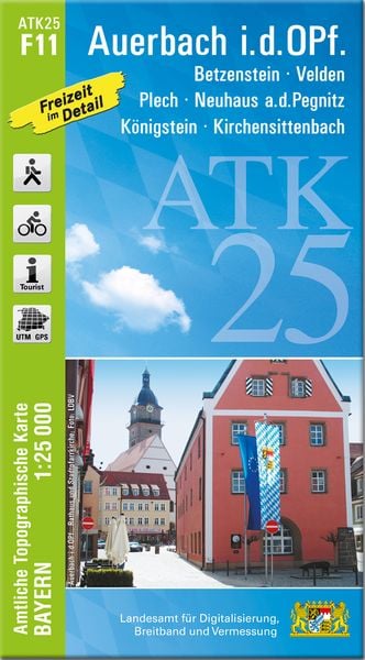 ATK25-F11 Auerbach i.d.OPf. (Amtliche Topographische Karte 1:25000), Sonstige von , Landesamt für Digitalisierung, Breitband und Vermessung, Bayern,
