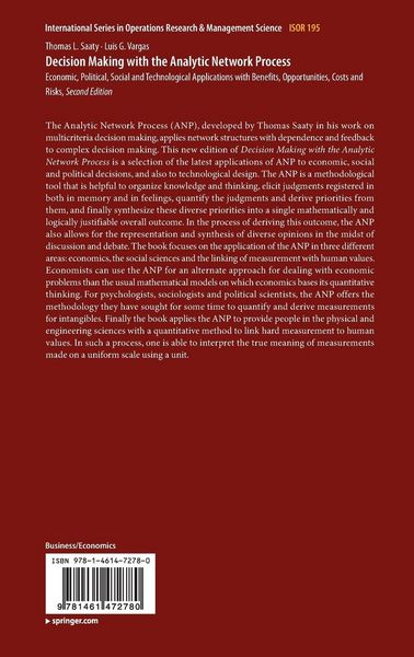 Produktbild: Decision Making with the Analytic Network Process
