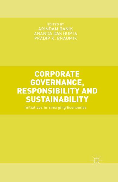 Produktbild: Corporate Governance, Responsibility and Sustainability