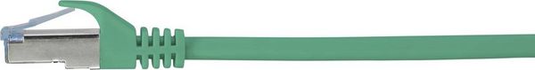 Produktbild: Renkforce RF-5136972 RJ45 Patchkabel CAT 6a S/FTP 5.00 m Gr&uuml;n mit Rastnasenschutz, Flammwidrig 1 St.