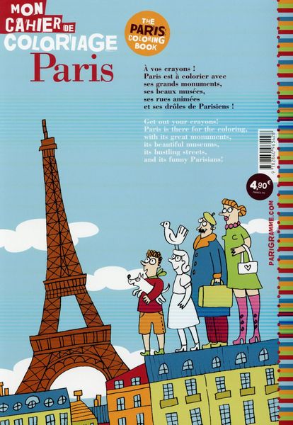 Produktbild: Paris, mon cahier de coloriage. The Paris coloring book