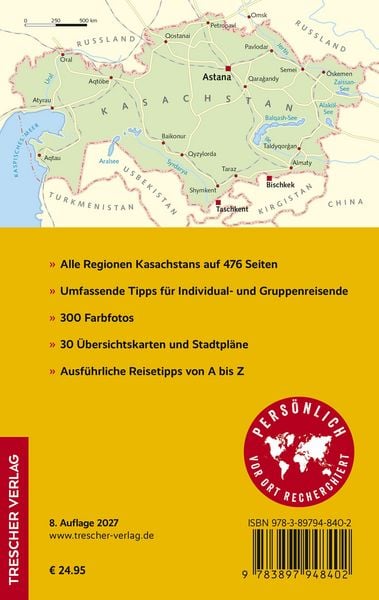 Produktbild: TRESCHER Reisef&uuml;hrer Kasachstan