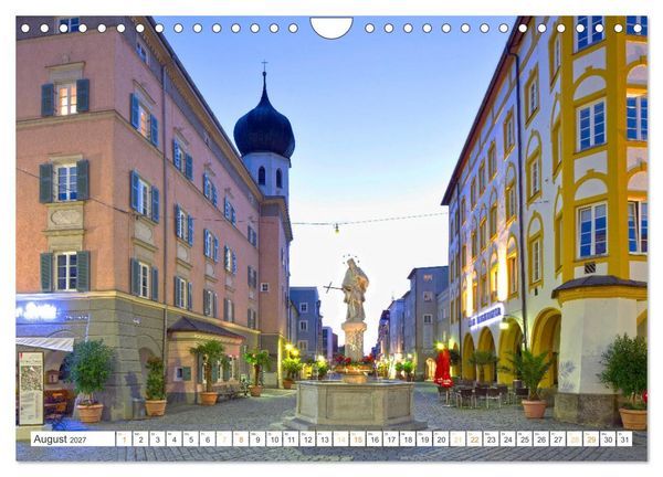 Produktbild: Rosenheim - Die Stadt vor den Bergen (Wandkalender 2027 DIN A4 quer), CALVENDO Monatskalender
