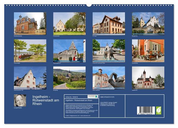 Produktbild: Ingelheim - Rotweinstadt am Rhein (hochwertiger Premium Wandkalender 2026 DIN A2 quer), Kunstdruck in Hochglanz