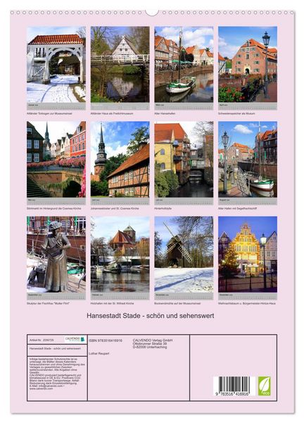 Produktbild: Hansestadt Stade - sch&ouml;n und sehenswert (hochwertiger Premium Wandkalender 2026 DIN A2 hoch), Kunstdruck in Hochglanz