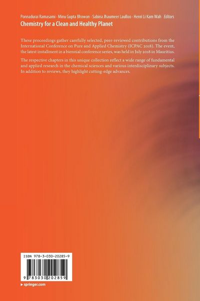 Produktbild: Chemistry for a Clean and Healthy Planet