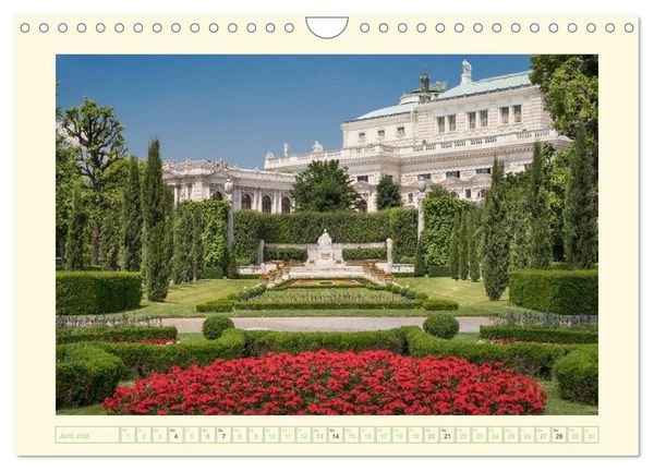 Produktbild: An der sch&ouml;nen blauen Donau - Ein Spaziergang in Wien (Wandkalender 2026 DIN A4 quer), CALVENDO Monatskalender