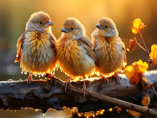 Produktbild: CALVENDO Puzzle V&ouml;gel, herrlicher Sonnenschein, nicht wahr! | 1000 Teile Lege-Gr&ouml;&szlig;e 64x48cm Foto-Puzzle f&uuml;r gl&uuml;ckliche Stunden