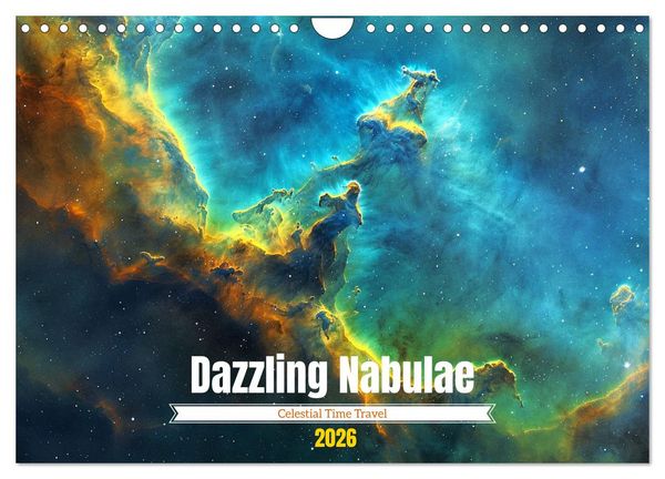 Produktbild: Dazzling Nebulae (Wall Calendar 2026 DIN A4 landscape), CALVENDO 12 Month Wall Calendar