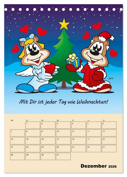 Produktbild: Ein Jahr mit Dir! (Tischkalender 2026 DIN A5 hoch), CALVENDO Monatskalender