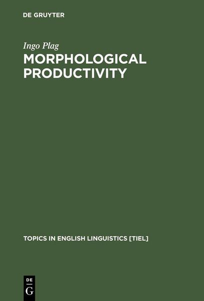 Produktbild: Morphological Productivity