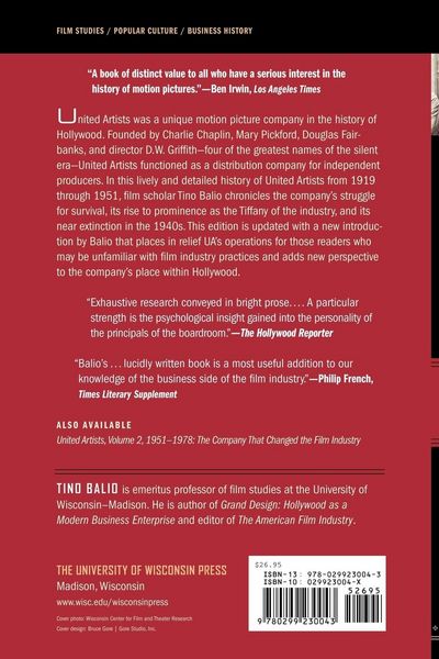 Produktbild: United Artists, Volume 1, 1919-1950
