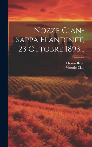 Produktbild: Nozze Cian-sappa Flandinet, 23 Ottobre 1893...