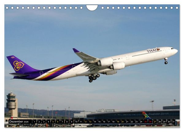 Produktbild: Airbus Airliners (Wandkalender 2026 DIN A4 quer), CALVENDO Monatskalender
