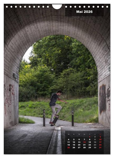 Produktbild: Mit dem Skateboard unterwegs (Wandkalender 2026 DIN A4 hoch), CALVENDO Monatskalender