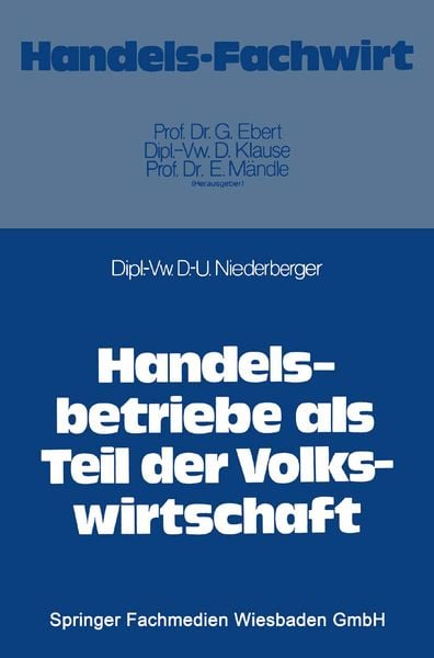 Produktbild: Handelsbetriebe als Teil der Volkswirtschaft