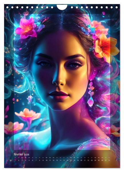 Produktbild: &Eacute;l&eacute;gance Lumineuse (Calendrier mural 2026 DIN A4 horizontal), CALVENDO calendrier mensuel