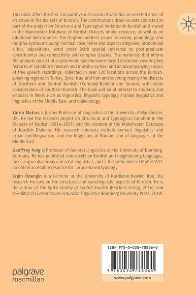 Produktbild: Structural and Typological Variation in the Dialects of Kurdish