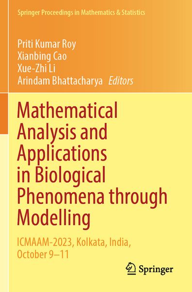 Produktbild: Mathematical Analysis and Applications in Biological Phenomena through Modelling