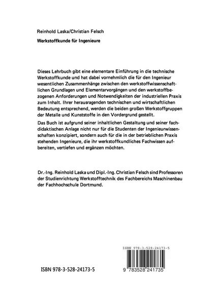 Produktbild: Werkstoffkunde f&uuml;r Ingenieure