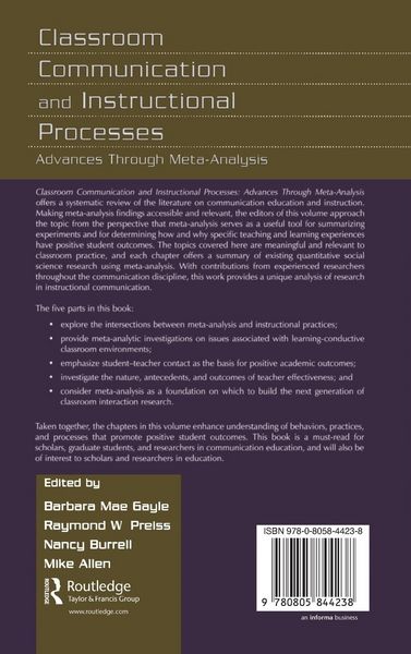 Produktbild: Classroom Communication and Instructional Processes