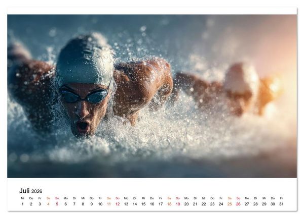 Produktbild: Triathlon - Grenzen verschieben (Wandkalender 2026 DIN A3 quer), CALVENDO Monatskalender