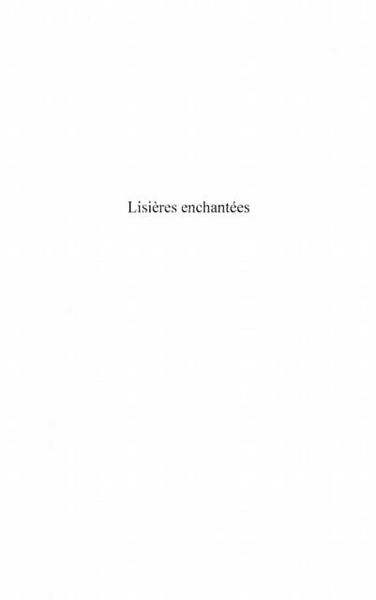 Produktbild: Lisieres enchantees