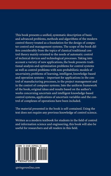 Produktbild: Modern Control Theory