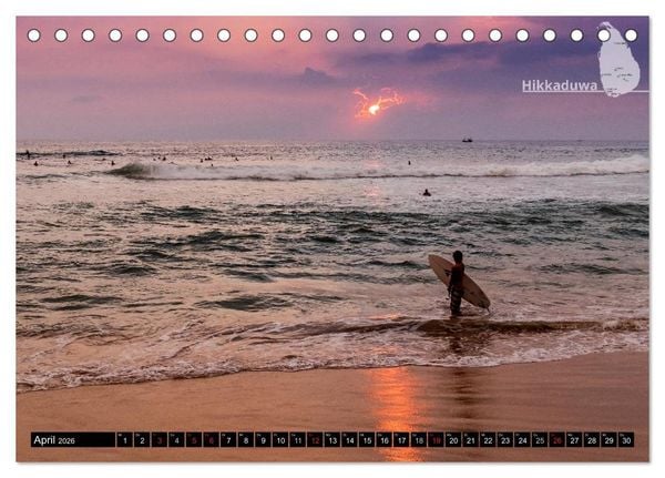 Produktbild: Sri Lanka, eine Reise &uuml;ber die Insel der King Coconut (Tischkalender 2026 DIN A5 quer), CALVENDO Monatskalender